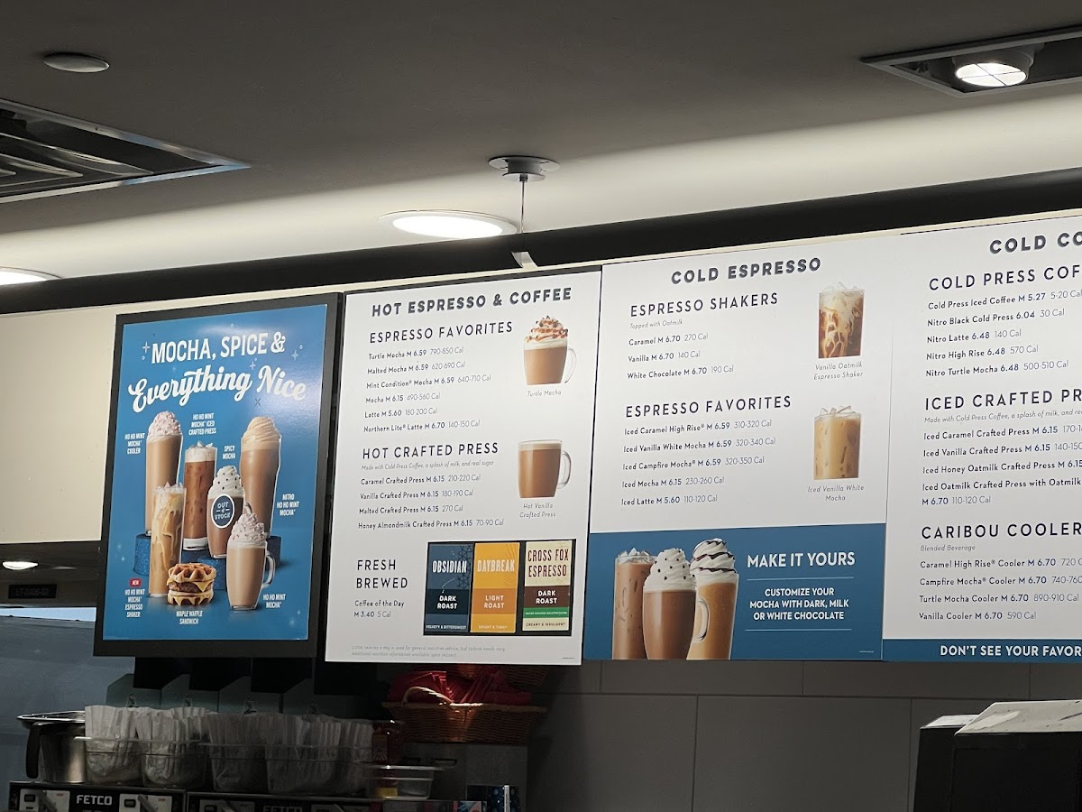 Caribou Coffee Menu-1
