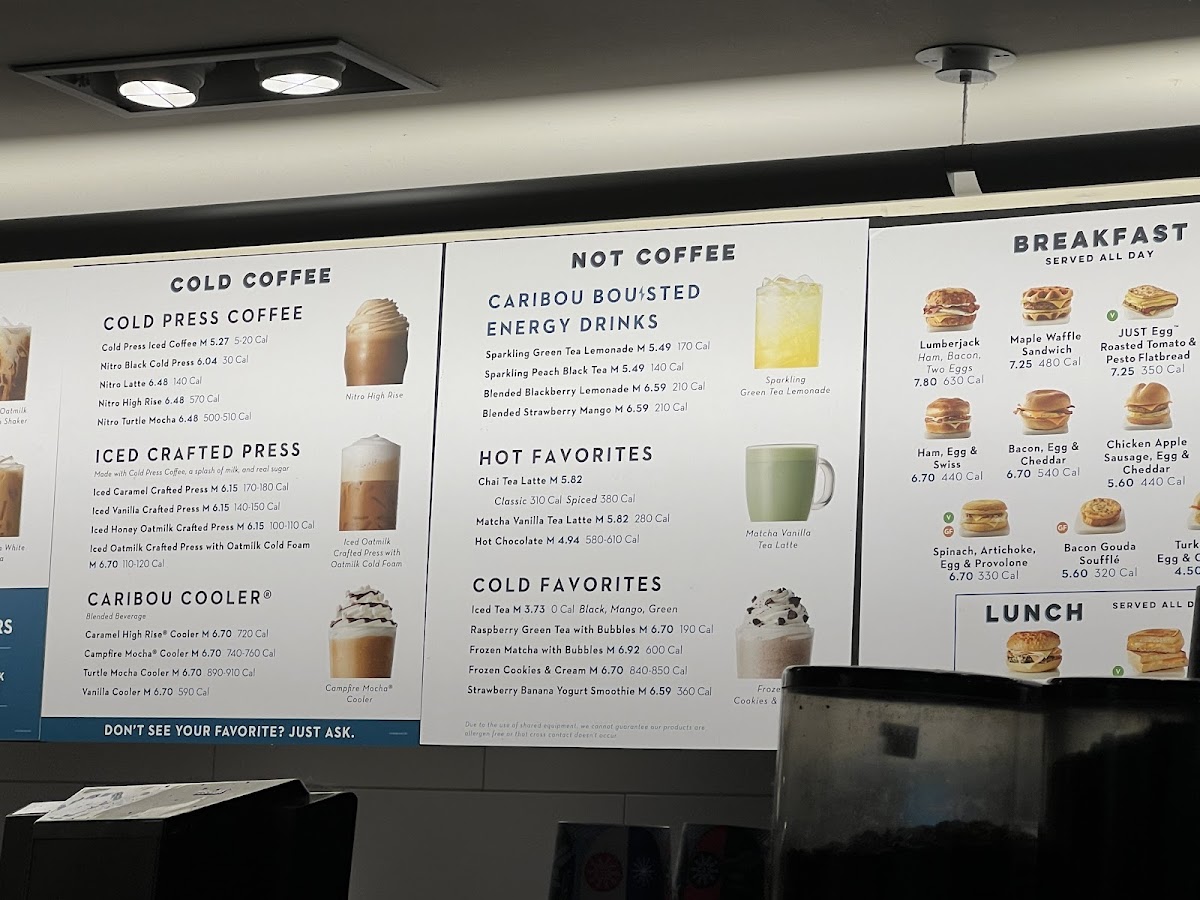 Caribou Coffee Menu-2
